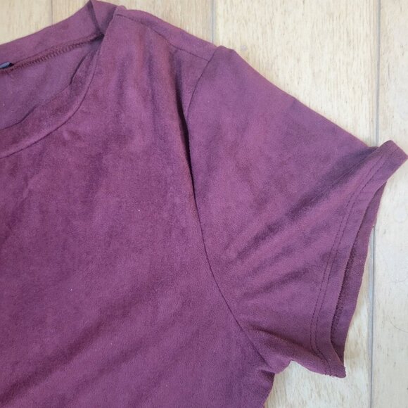 Papermoon Suede Short Sleeve Dress | Size L - Picture 5 of 5